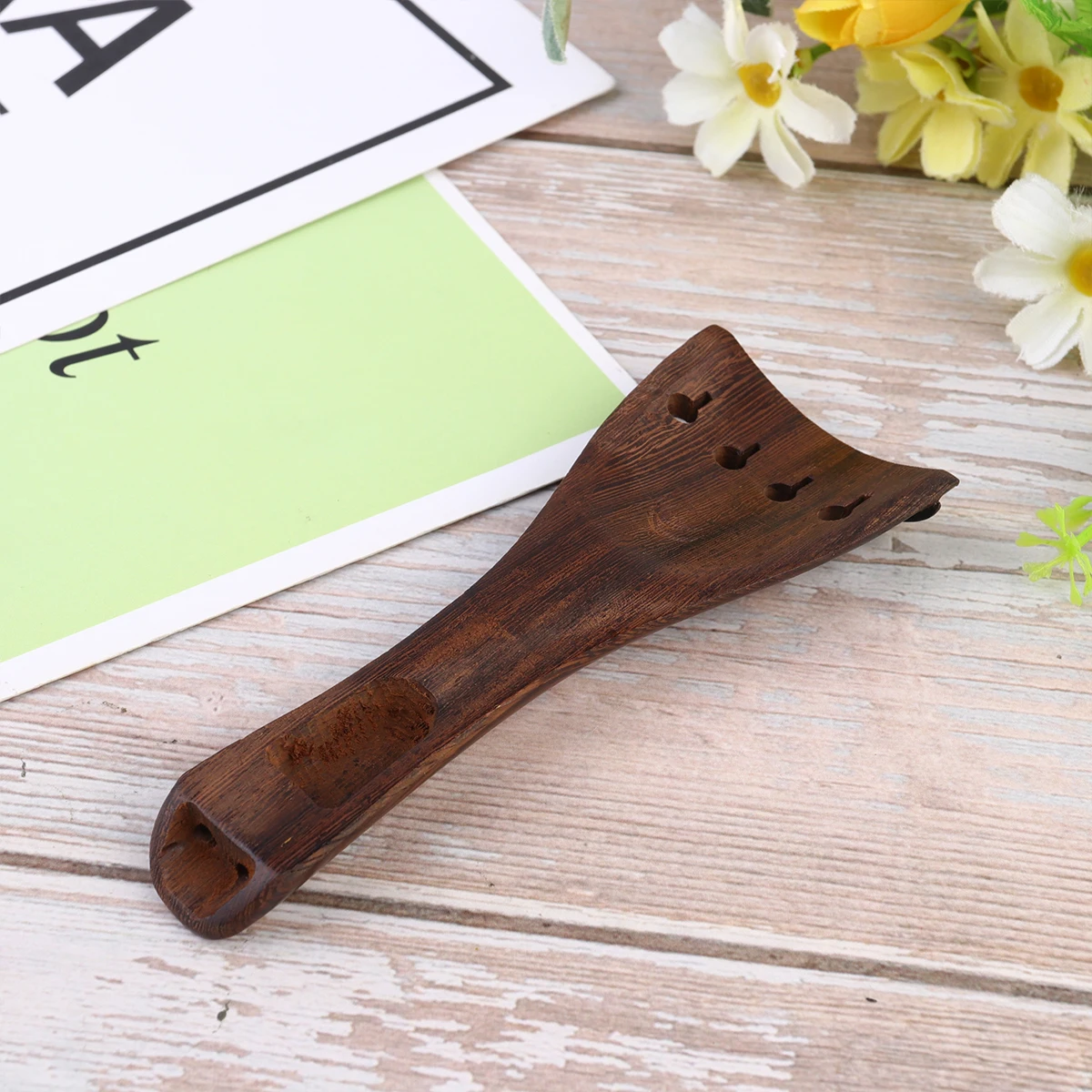 

Violin Accessories Set Peg Ebony Chin Rest Bamboo 4\4 Spare Parts Tailpiece Endpin