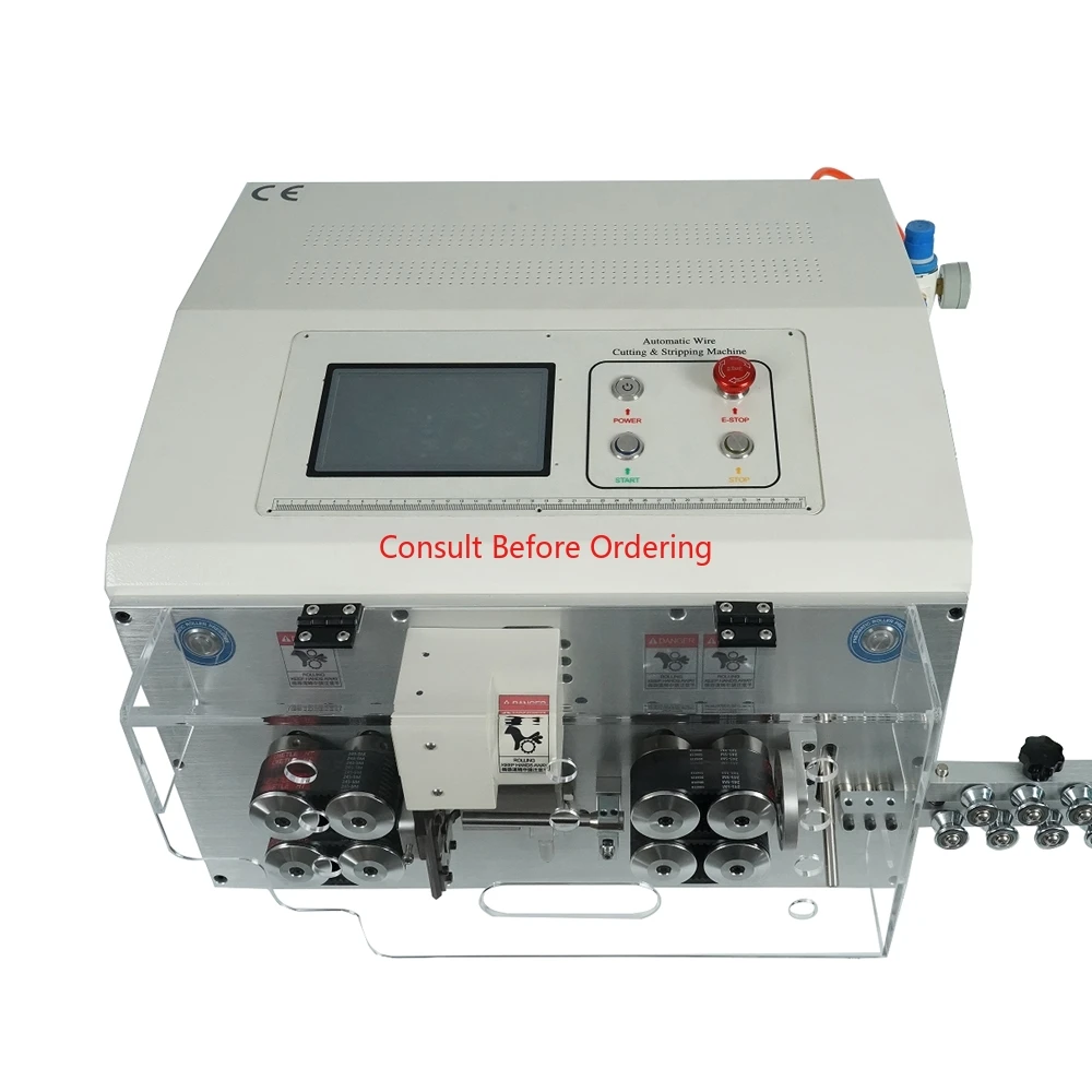 Pelapatate a doppio strato interno ed esterno con guaina rotonda ad alta velocità SWT-608-YHT5 aggiornato Controllo touch screen a 8 ruote