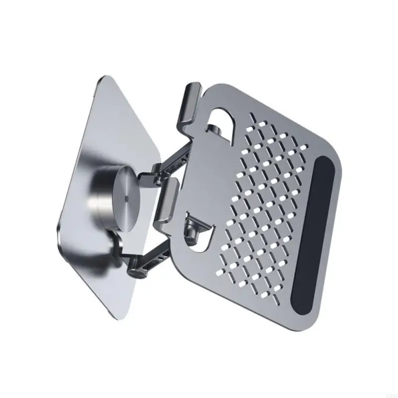 896f محمول كمبيوتر محمول حامل قابلة للطي قاعدة الدفتر الدفتر حامل 360 درجة قابلة للتدوير كمبيوتر محمول قوس تبريد الكمبيوتر #3