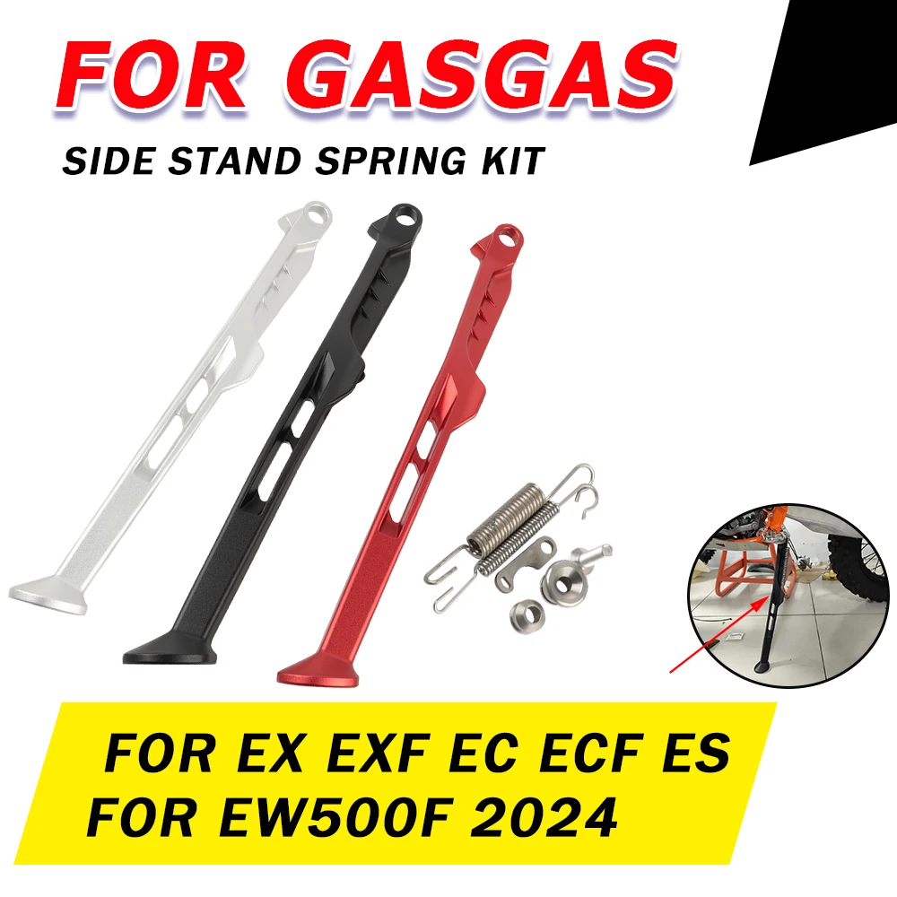 Motorcycle Parking Side Stand With Spring Kit For GasGas Gas Gas EX 300 EXF EC F ECF ES EW 250 350 500 F EW500F 2024 Accessories