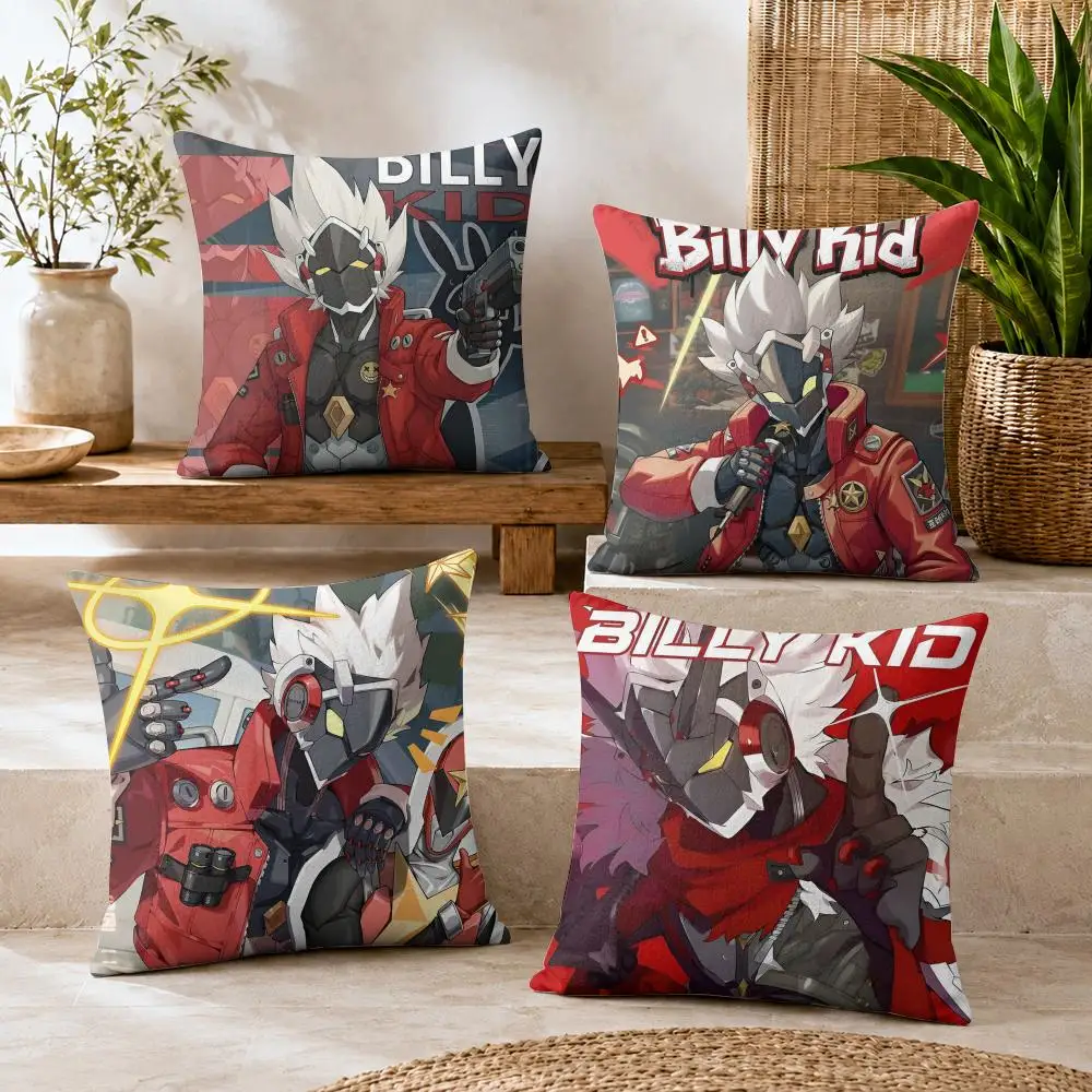 Starlight Billy Zenless Zone Zero Cushion Cover Summer Coolness Linen Organic Fabric Sofa Pillow Case Double-Sided Home Decor