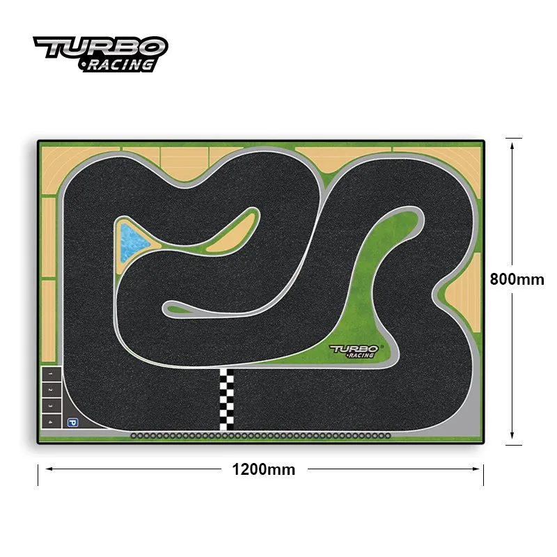 Polymères en caoutchouc pour voiture de course turbo, 50x95cm, 120x80cm, 1:76 RC, piste de table