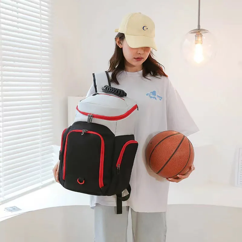 Large Capacity Basketball Backpack Outdoor Multifunctional Training Bag Durable Sports Basketball Soccer Storage Shoulder Bag