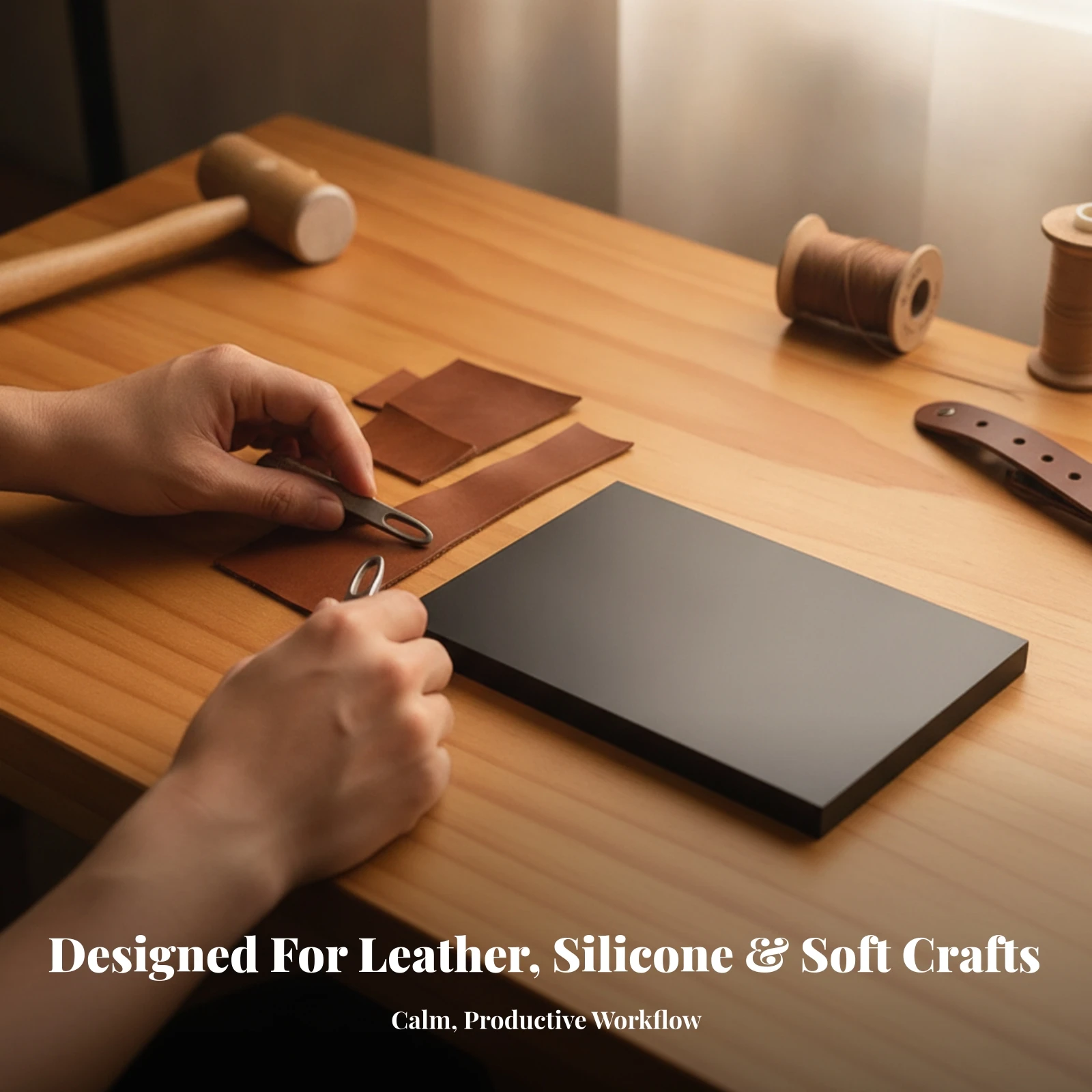 Leathercraft Backing Pad Safeguarding Leather Punch Pad Blade Protection Mat Wear-Resistant Leather Craft Mat Elastic