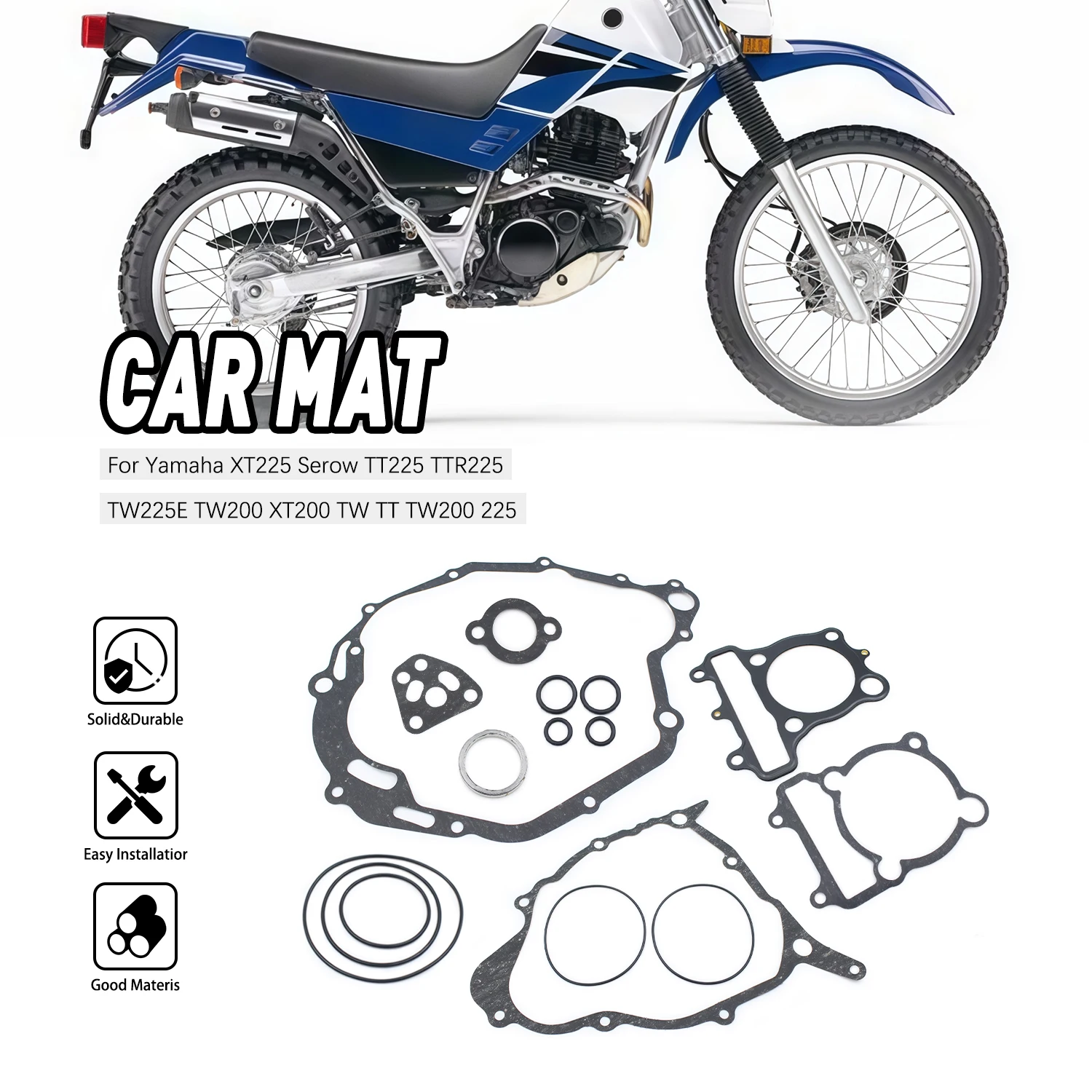 

For Yamaha Xt 225 Serow Tt225 Ttr225 Tw225E Tw200 Motorcycle Xt225 Full Gasket Complete Gasket Cylinder Gaket And Engine Gakset