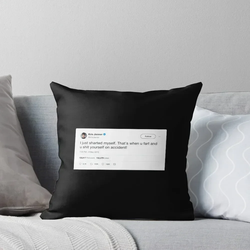 

Kris Jenner Tweet Throw Pillow Pillowcases Bed Cushions christmas ornaments 2025 pillow