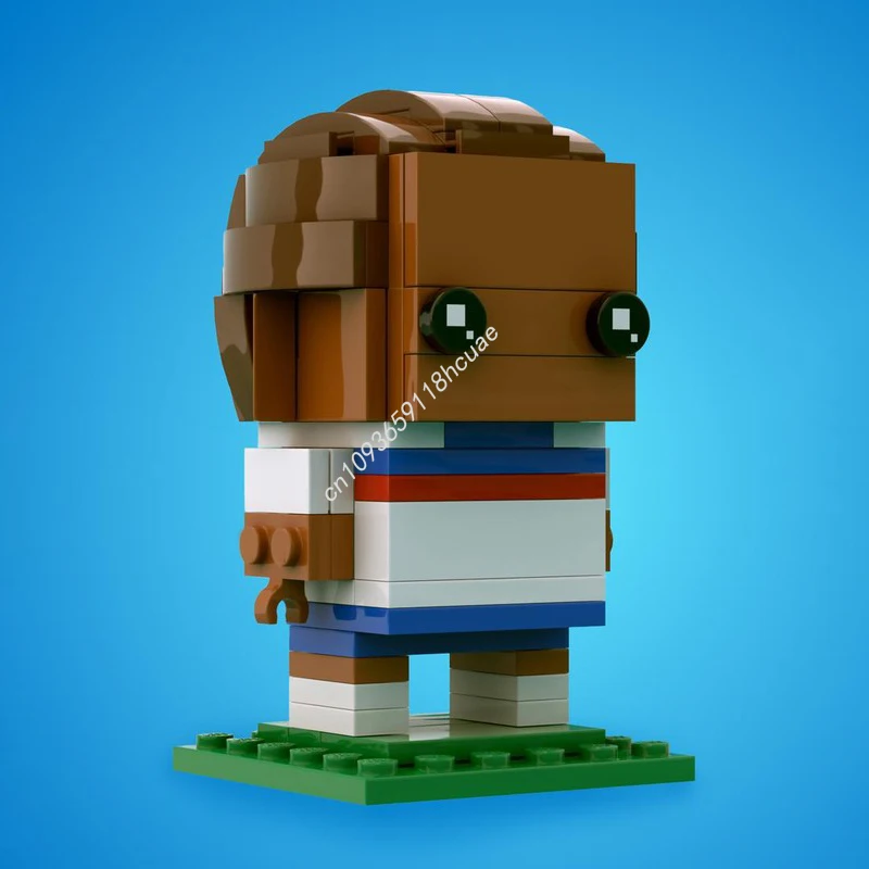 

108pcs MOC Jess Carter England Women's Soccer team 2025 Brickheadz Building Blocks collector Christmas toy Gift Construction