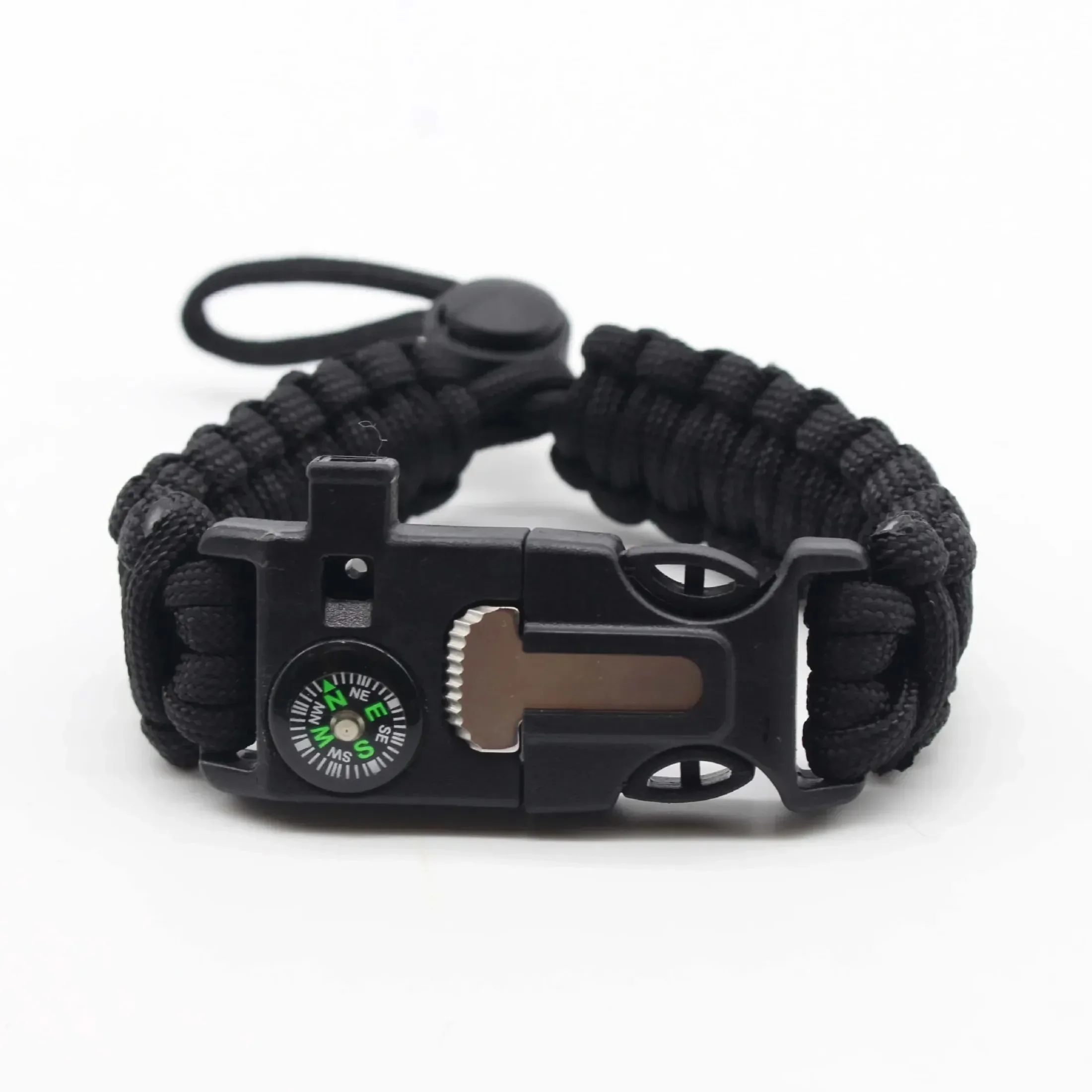 Uomo Donna Outdoor Ombrello di sopravvivenza regolabile Corda Bracciale SOS Bracciale di salvataggio di emergenza Bussola Braccialetti con