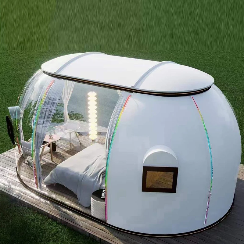 New Bubble Room Outdoor Transparent Polycarbonate Starry Sky Room Hotels Bubble House ECO FRIENDLY Pressure Creative Restaurant