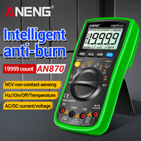 ANENG AN870 Multimeter 19999 Counts Digital Profesional True Rms AC/DC Voltage Current NCV Transistor Accurate Auto Range Tester