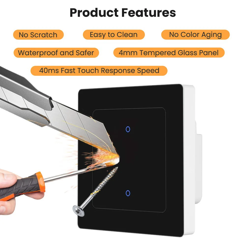 WiFi For Smart Light Switch Remote Control Timer Function Compatible With For Alexa Assistant For Home For Lighting Automation P