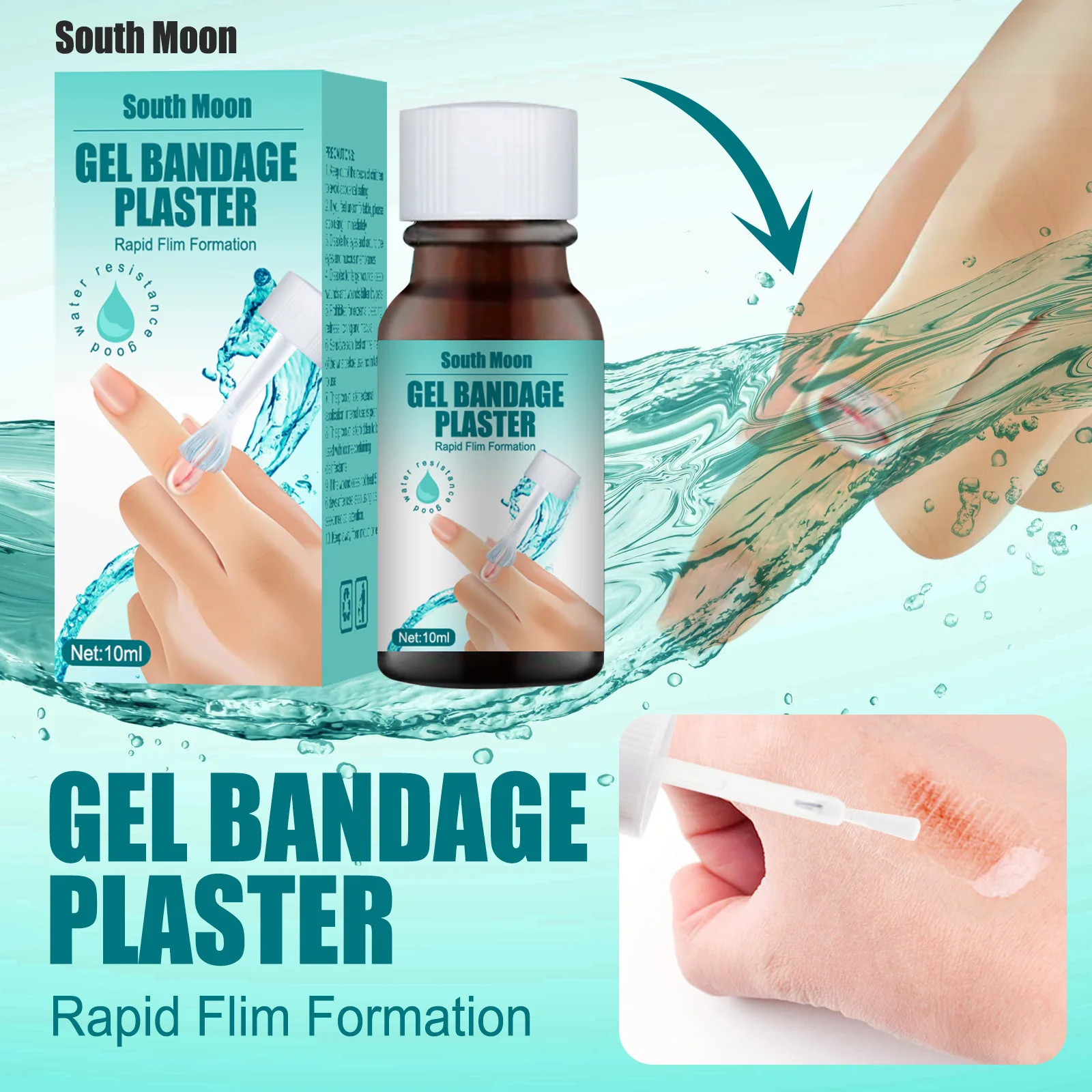 Breathable And Waterproof Wound Healing Gel Liquid Bandage Wound Patch Liquid Band Aid Spray Wound Hemostatic Glue