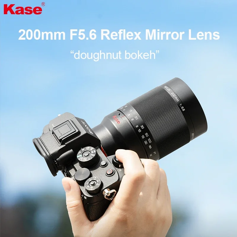 Kase 200mm F5.6 Telephoto Reflex Mirror Lens Full Frame Manual Focus for Canon Nikon Sony Fujifilm Hasselblad