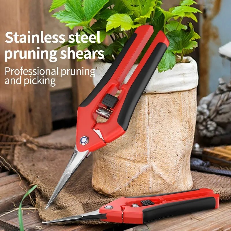 Stainless Steel Branch Pruning Fruit Gardening Fruit Tree Pruning Flower Branch Gardening Tools Floral Gardening Scissors