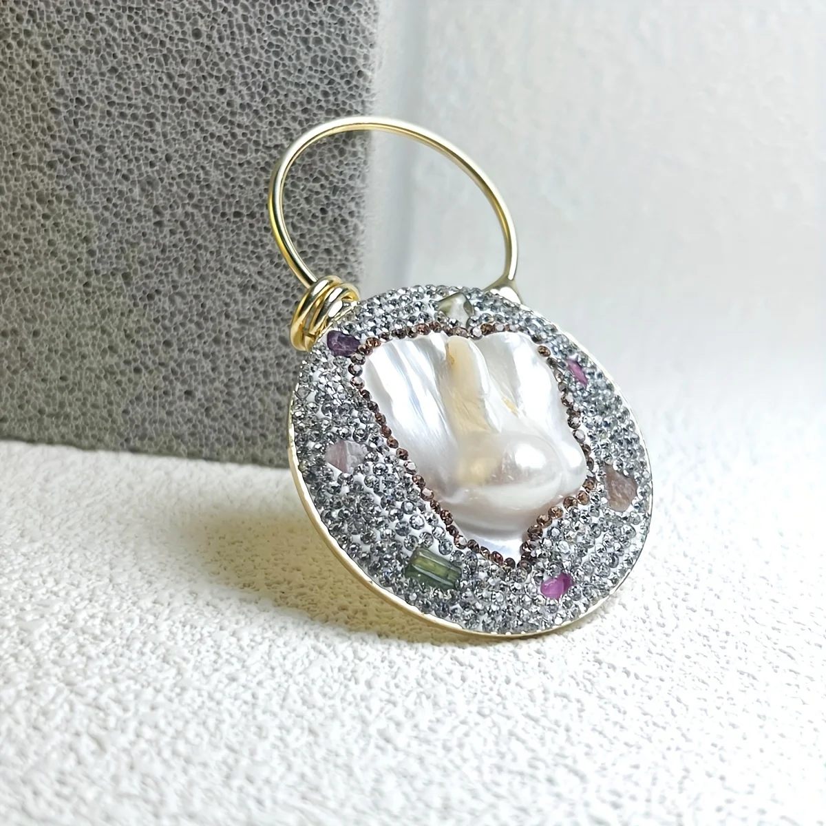 YEEVAA Random Size & Shapes Freshwater Pearl Pendant For DIY Jewelry Making Accessory Decoration