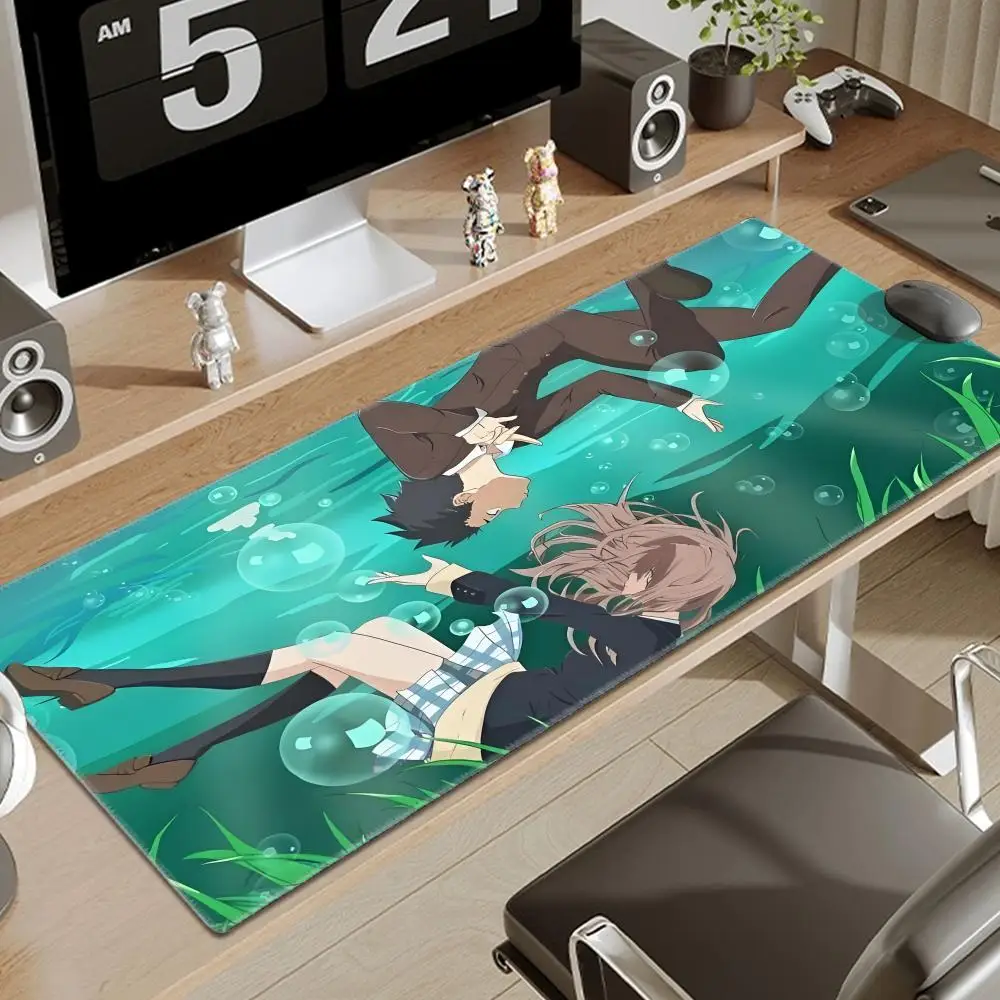 Koe No Katachi ماوس الوسادة ألعاب كول جديد 80x30 سنتيمتر نوت بوك ماوس حصيرة لوحة ماوس للألعاب كبيرة رائعتين ماوس الكمبيوتر مكتب بادماوس الحصير #3