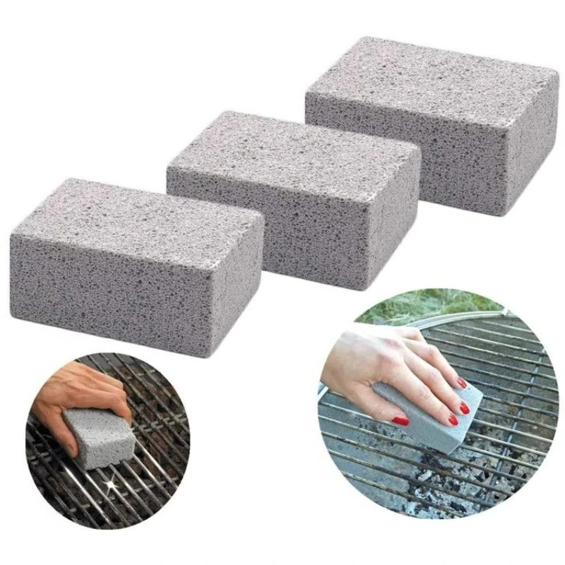 

BBQ Grill Cleaning Brush Stone Brick Block Barbecue Cleaning Stone Pumice Brick For Barbecue Rack Outdoor Kitchen Tools mangal