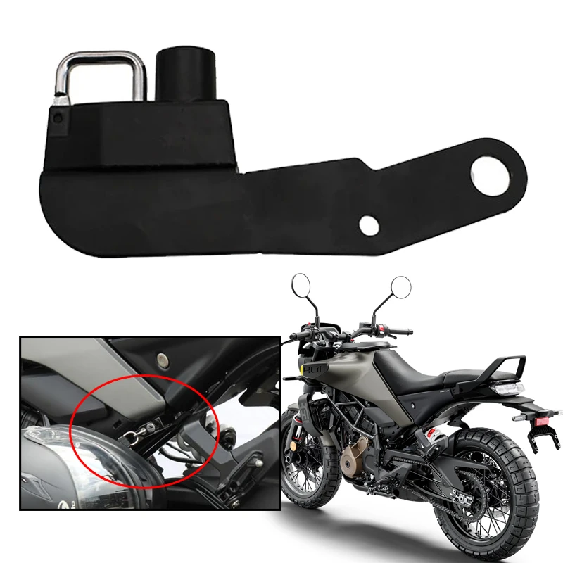 

Helmet Lock Fit For HUSQVARN Svartpilen 401 250 Vitpilen401 2024 2025 Motorcycle Accessories Anti-theft Helmet Safety Padlock