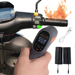 Electric Heated Grip Cover USB Anti Slip Motorcycle Hand Heated Grips 6 Gear Waterproof Anti Vibration with Switch Hot Handlebar
