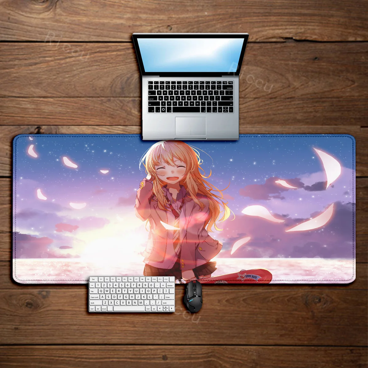 Anime Your Lie in April teclado Mousepad Non-slip Lockedge Office Rubber Gaming Thickened Large Writing Pad Non-slip Mouse Pad