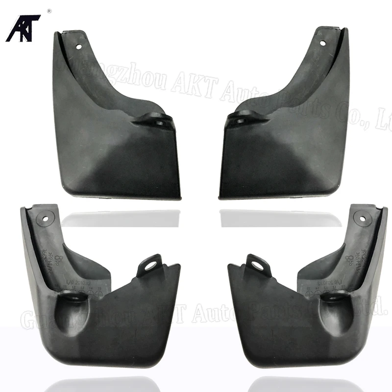 Black Front &Rear Mud Fender Flaps Splash Guard Mudflaps Mudguard Cover Trim For Toyota VITZ 2010-2018 Mud Flap