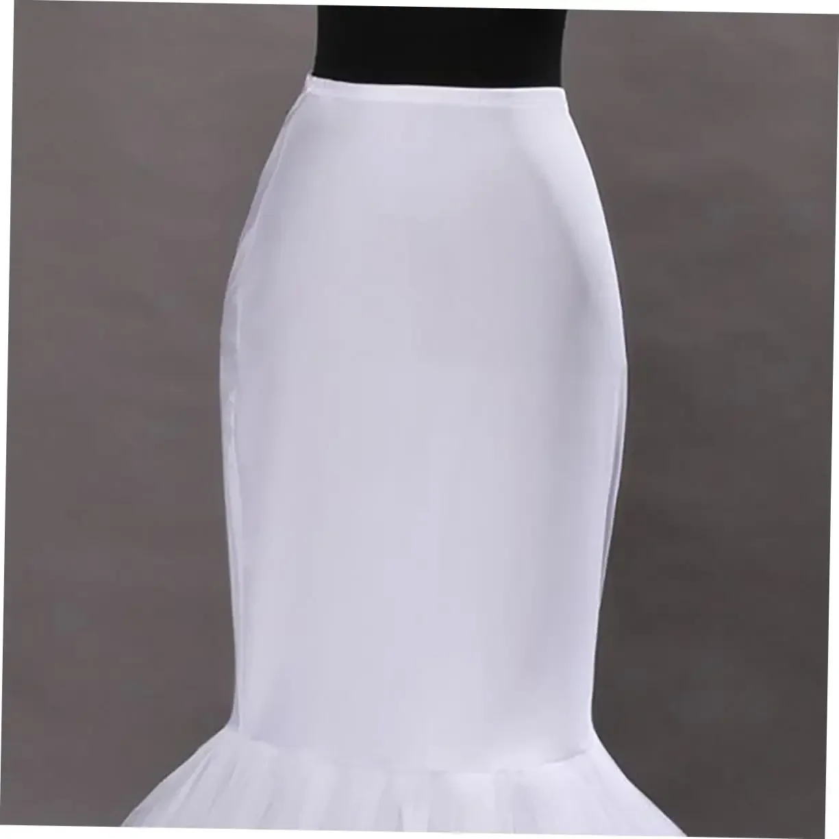 حار بيع المرأة حورية البحر ثوب نسائي كرينولين تنورة لفستان الزفاف الأبيض الطابق طول اكسسوارات الزفاف