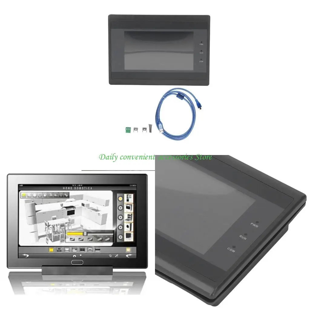 

Промышленный сенсорный дисплей с несколькими протоколами 97QB, корпус 5,5x3,9 дюйма, 9-контактный последовательный порт, IP20,