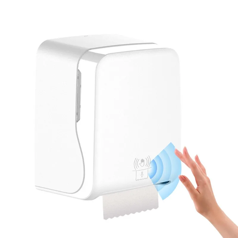 Induction automatic paper breaker dispenser public bathroom hand towel holder large plate tissue box