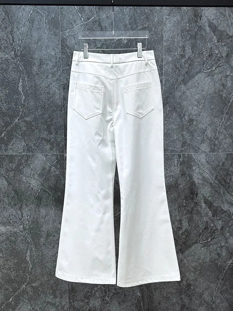 أوين ساك الرجال جرس قيعان السراويل البضائع Sweatpants عارضة الخريف الصليب الأسود مصمم LuxurLong السراويل