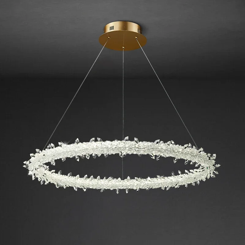 นอร์ดิกไฟ LED เพดาน LED สําหรับห้องรับประทานอาหารห้องนั่งเล่นโคมไฟคริสตัลสร้างสรรค์ Hanglamp LOFT lampara