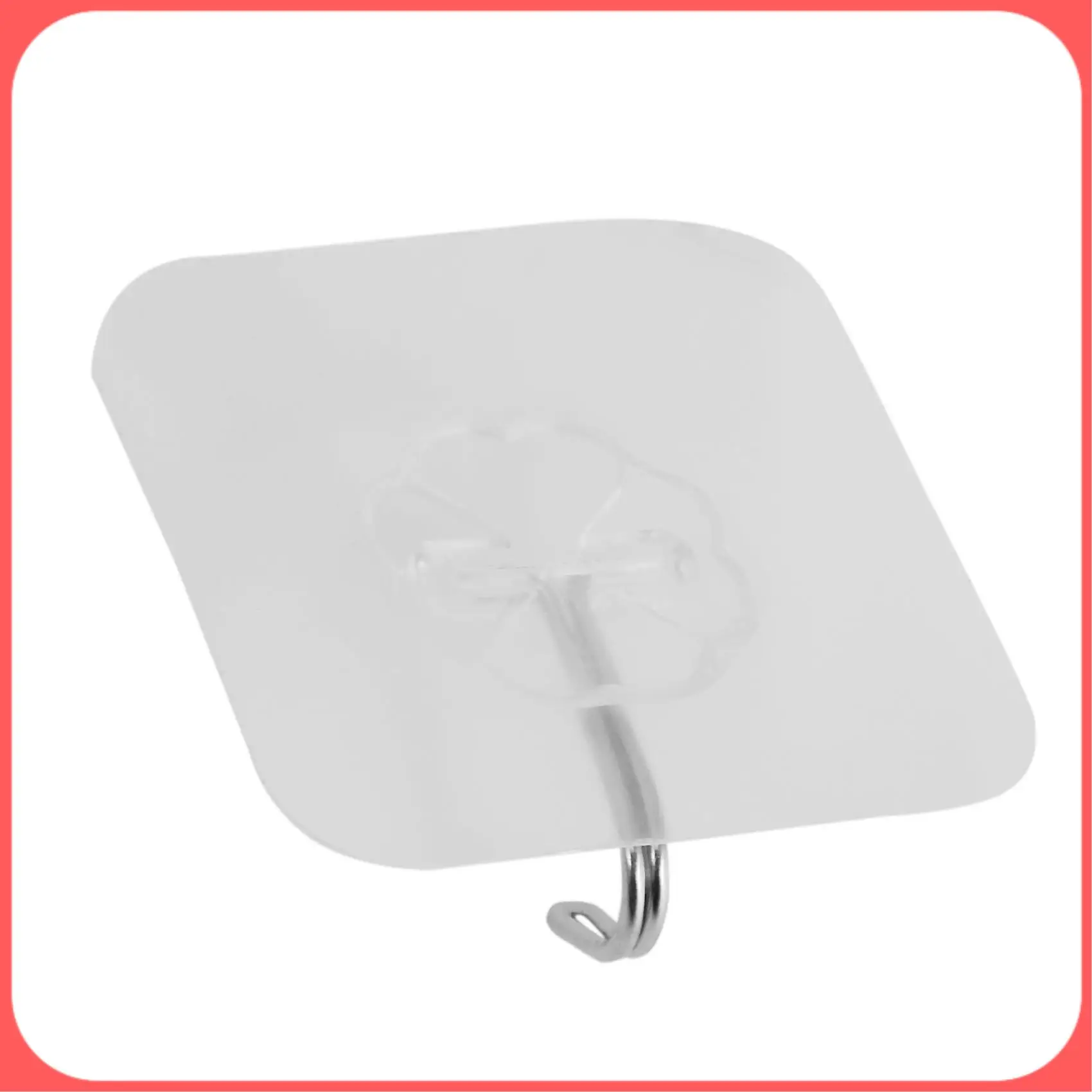 

AA89-Strong Transparent Suction Cup Sucker Wall Hooks Hanger For Kitchen Bathroom Home (2)