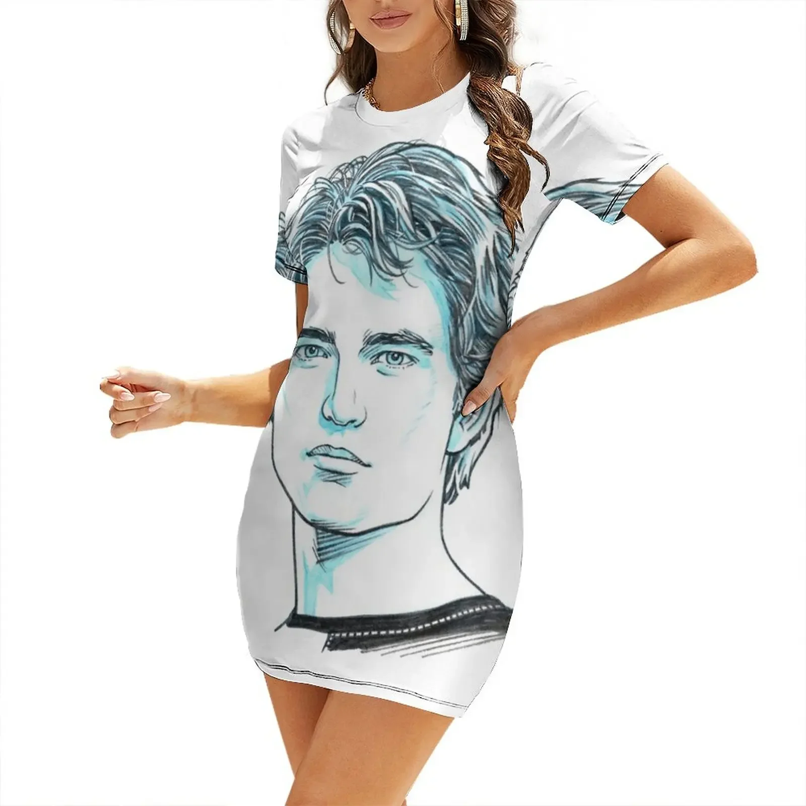 Vestido de manga corta Cedric Diggory, ropa femenina, vestidos de verano para mujer 2026, moda femenina