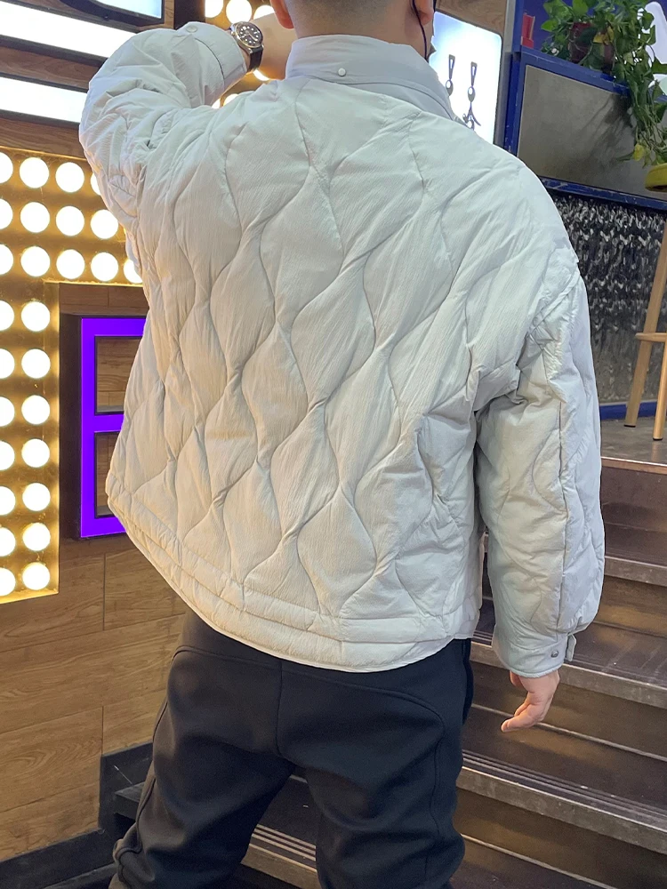 

Мужское повседневное ртающее пуховое пальто Jaet Du Feather, теплое модное упрощенное белое пуховое пальто Du, молодежная универсальная зимняя верхняя одежда