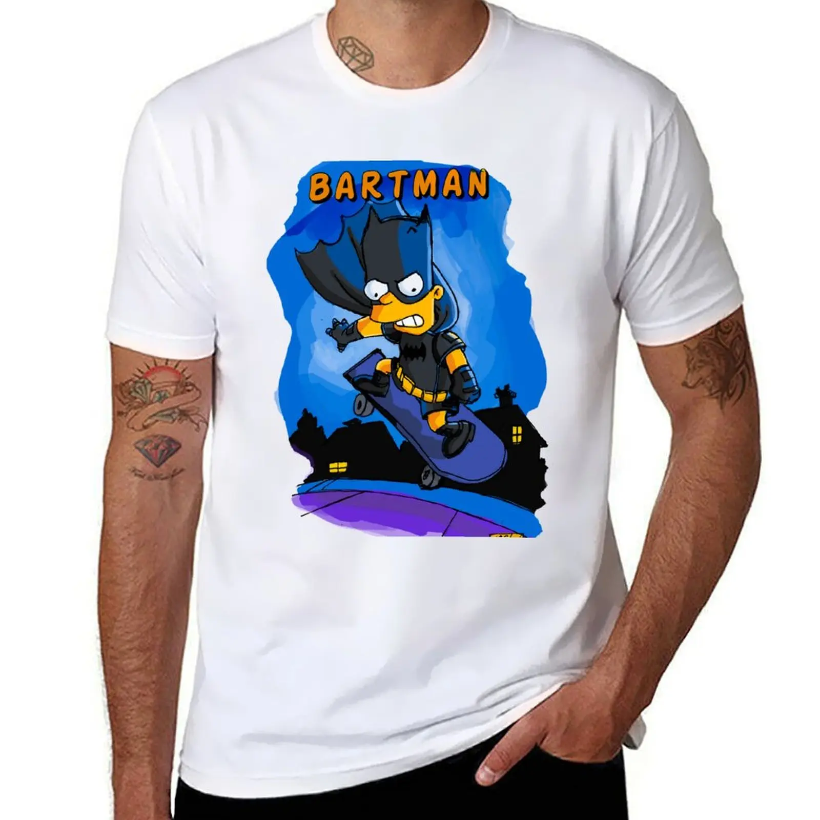 

t shirts 100% cotton T-Shirt cotton t shirts man man bartman