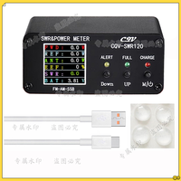 CQV-SWR120 120W SWR Power Standing Wave Meter High Standing Wave Alarm Function 240 x 240 Full Color Display FM-AM-SSB