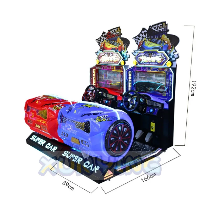 Arcade Videospiel Autospiele Racing Happy Racing Arcade Kinder Rennwagen Spielmaschine