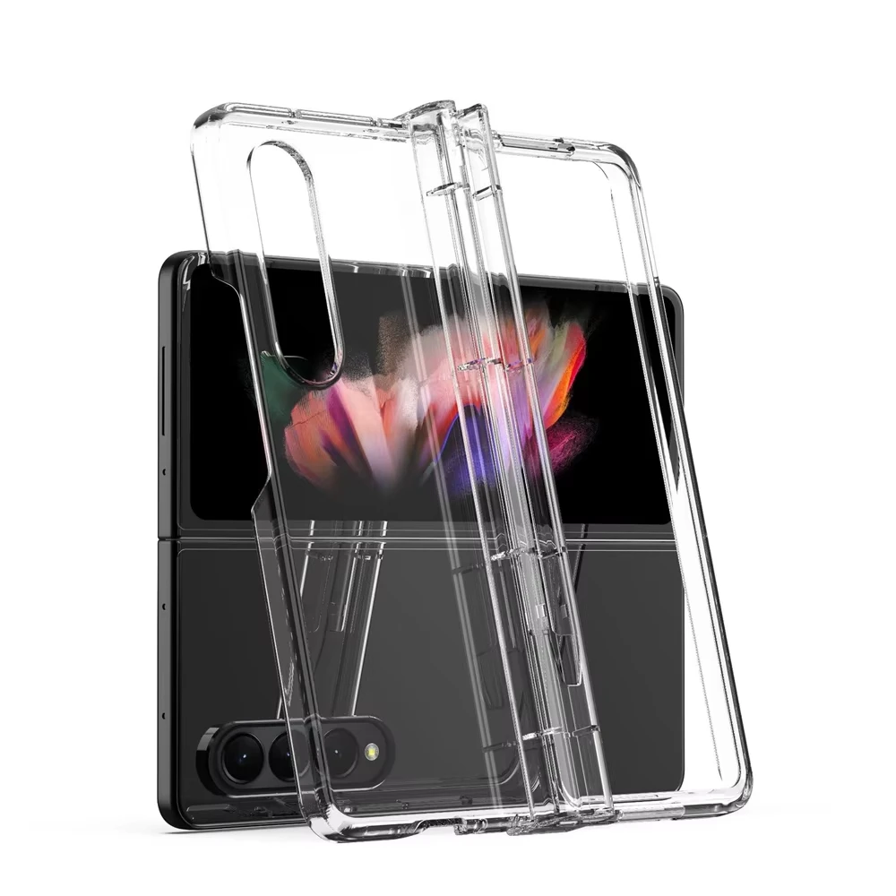 For Samsung Galaxy Z Fold 6 5 4 3 Transparent Case Shockproof Back Cover With S Pen Holder Shell For Samsung Z Fold5 Fold6 Coque view 6
