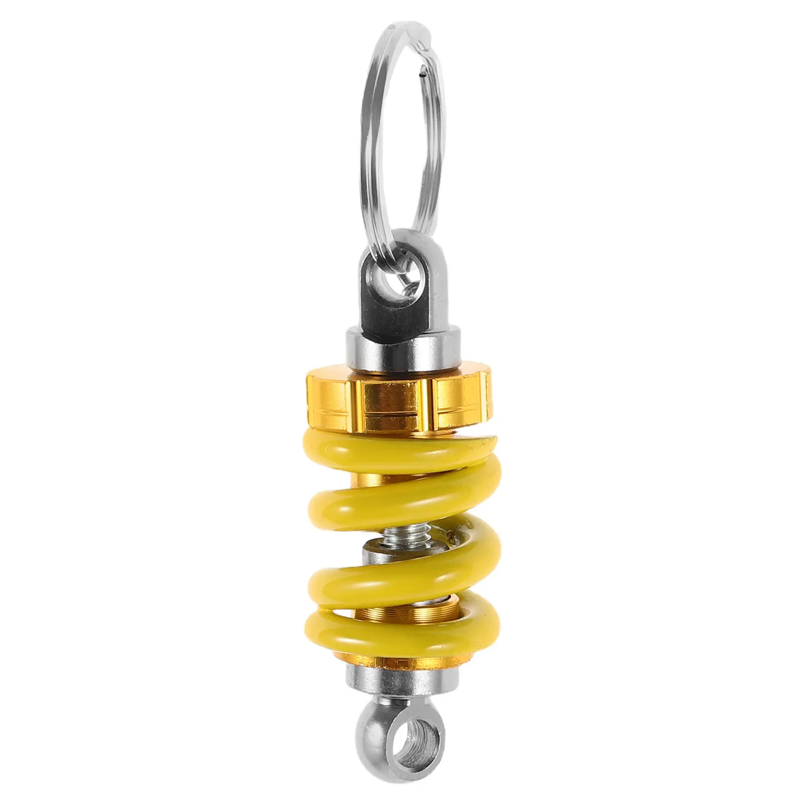 Shock Absorber Keychain Motorcycle Alloy Spring Coil Pendant Vibration Reduction Off-Road Daily Use Motocross Parts