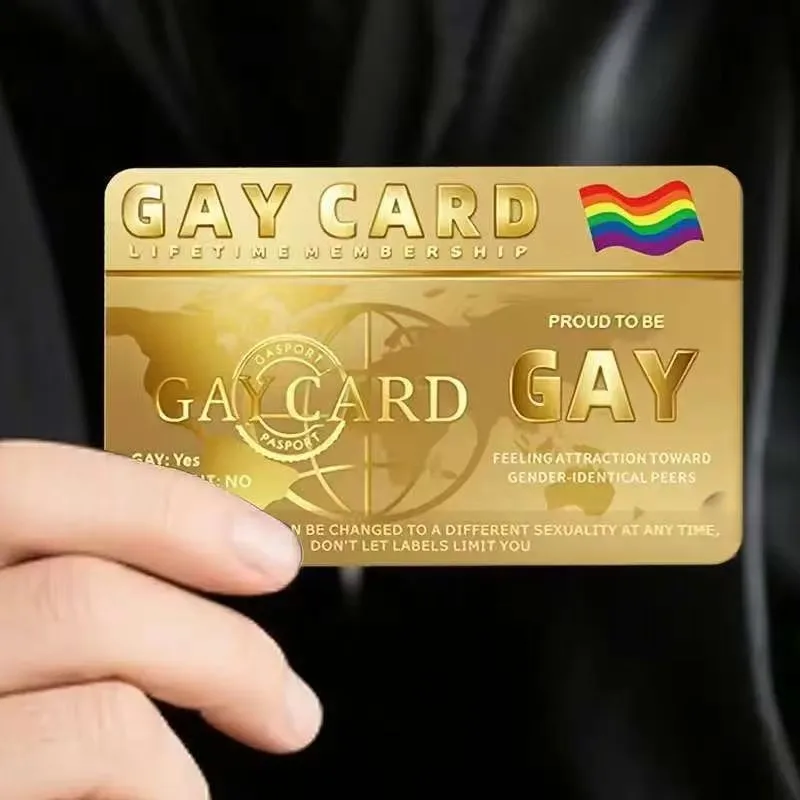 Comrade Pride Lifetime Membership Card Decorative PVC Card No Stickers High end Design Rainbow Design PVC Material