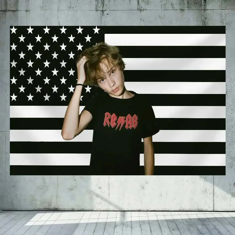 Rapper N-Nettspend Early Life Crisis  Flag Decoration Outdoor Picnic Party Home Camping Party Art Hanging Banne
