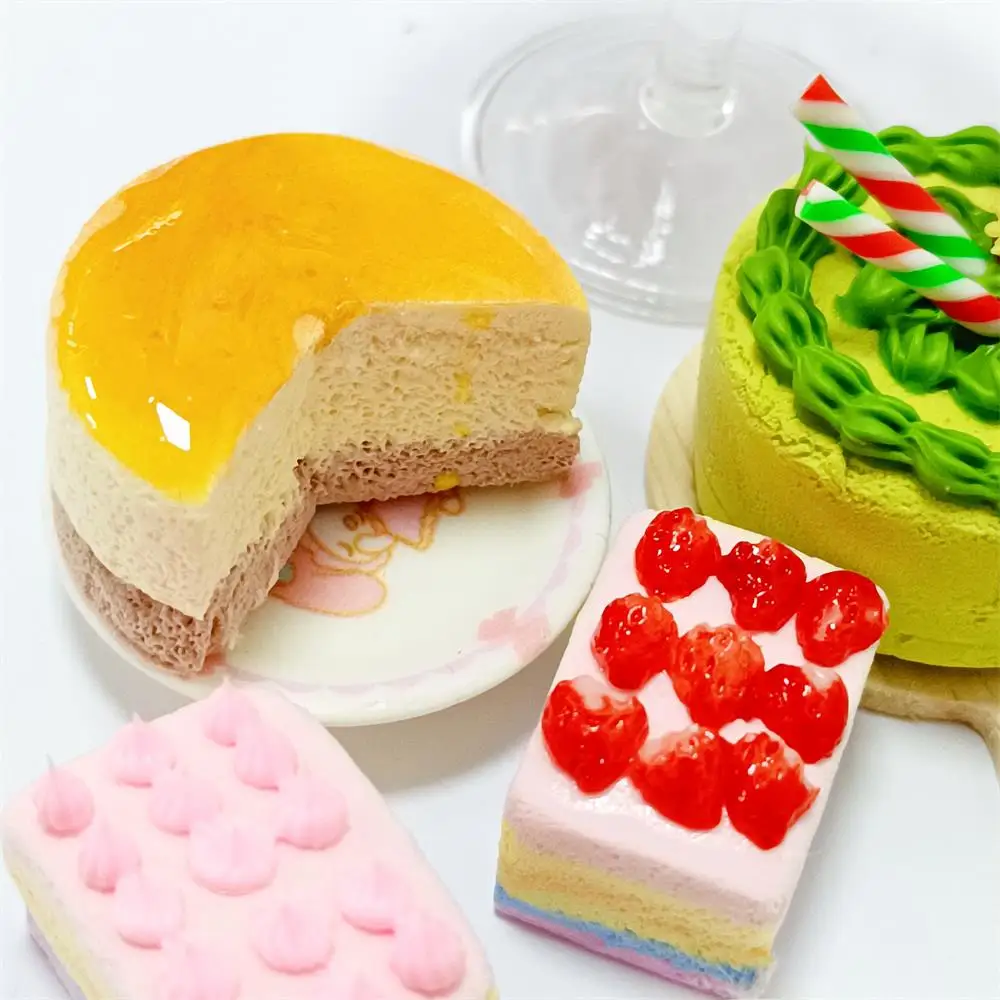 Miniature Rainbow Cake pour Blyth OB11 BJD, Racing House, Chocolate Cake, Matcha, Pretend Food, Accessrespiration, New, 1/6 Scale