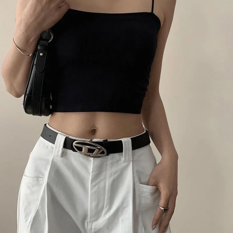 

New retro women's belt Korean version PU belt women's slim business pants simple and versatile jeans belt women