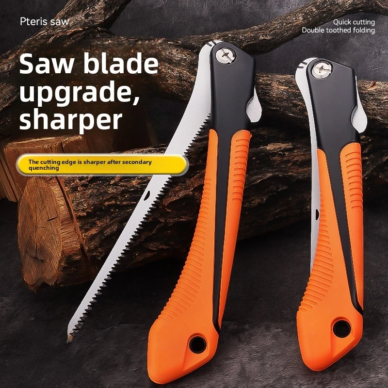 Folding Phoenix Tail Saw, Fast Sharpened Hand Saw, Portable Gardening Coping Saw for Tree Cutting, Branch Trimming & Logging