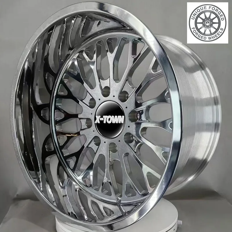 26 Style 20X12 22X12 24X14 26X14 28X14 Chrome Polished Deep Dish 8x170 8x180 off Road Pickup Truck Forged Wheels For F150 For Si