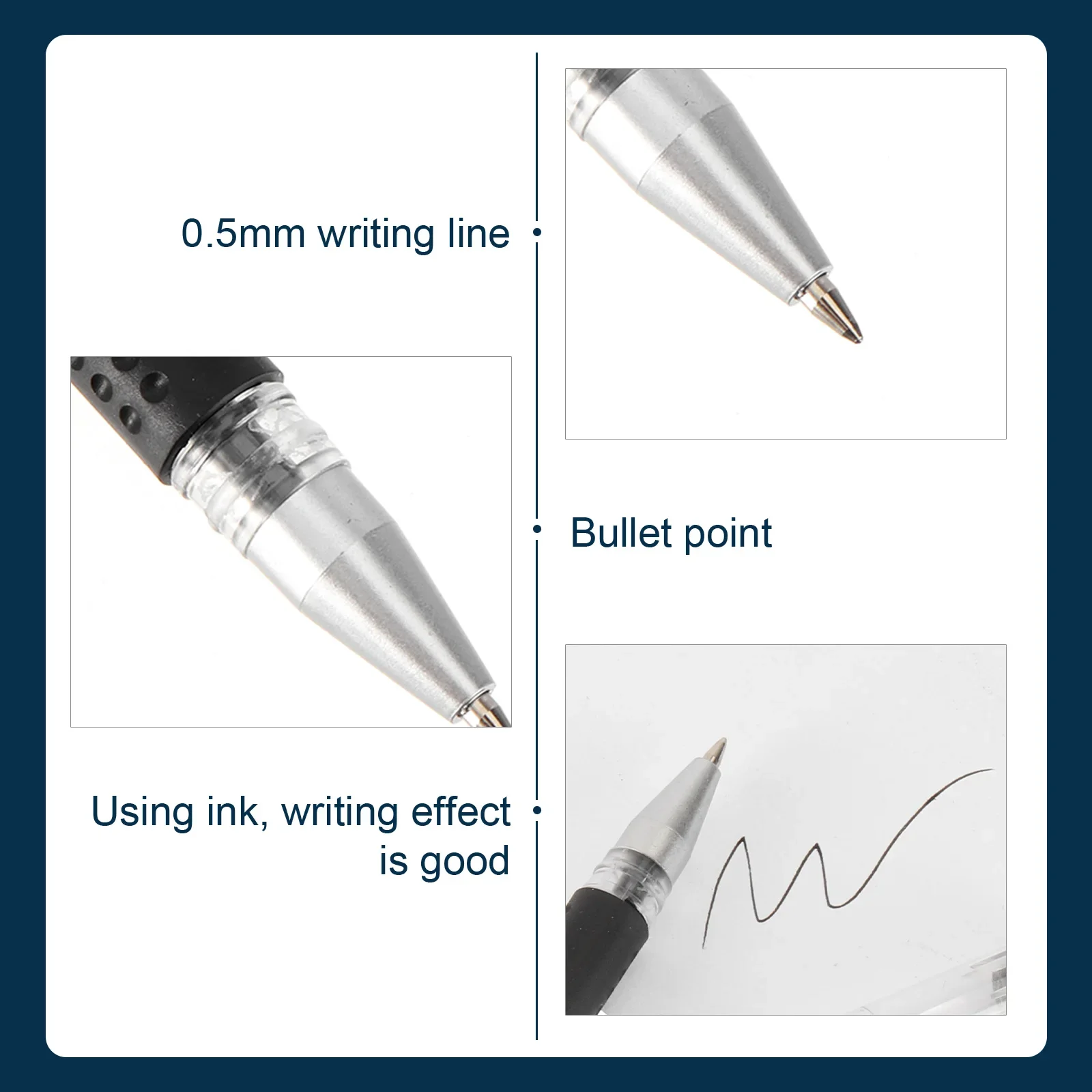 Gel Pen Set School Supplies Black Ink Color 0.5mm Ballpoint Disappearing Heat Erase Pen Writing Tool School Office Stationery