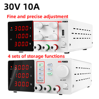 DC Programmable Power Supply 30V 10A Laboratory Adjustable 60V 5A 120V Regulator Bench Source Power 4 Sets OF Storage Functions