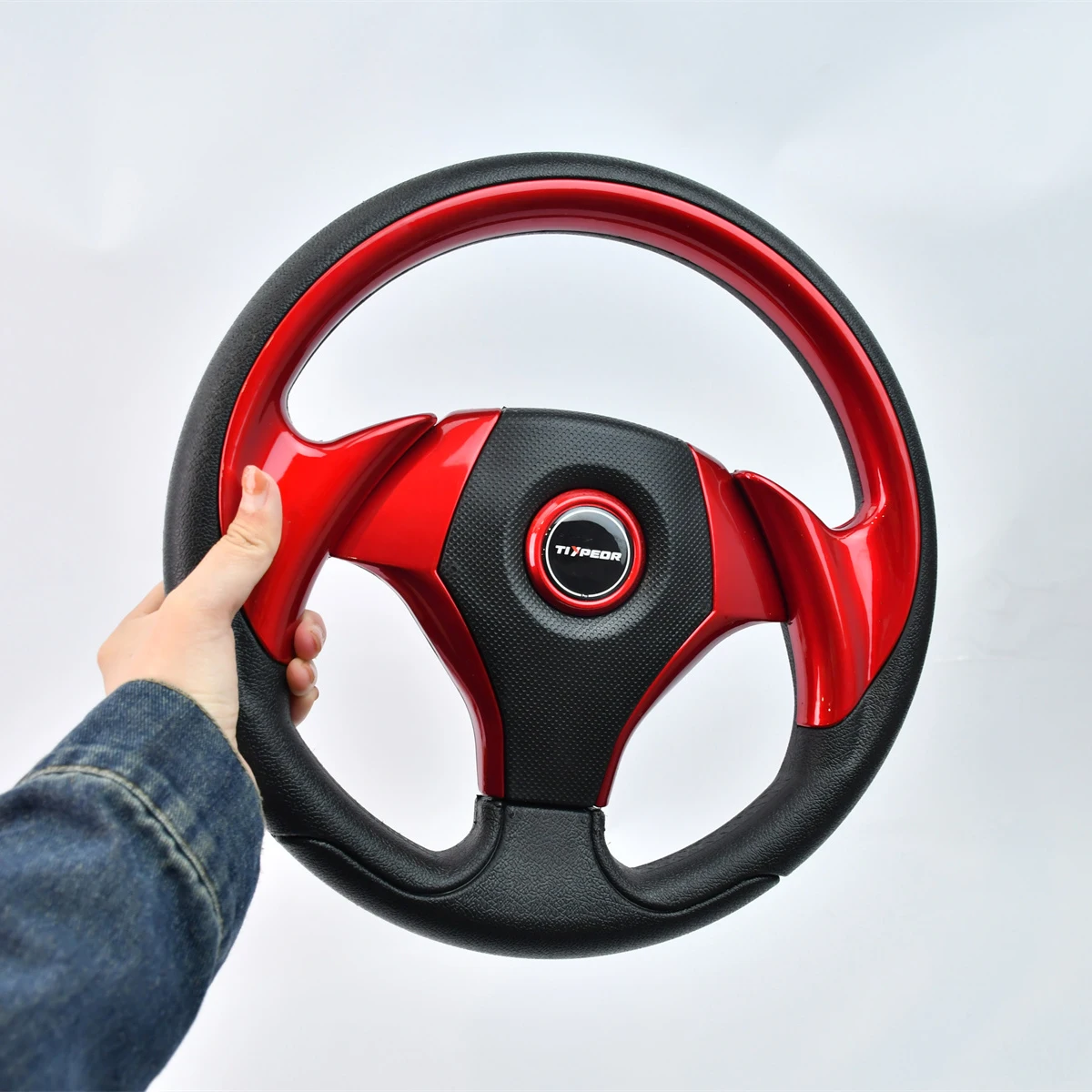 

TIYPEOR 320 мм универсальный руль из искусственной кожи с плоским кронштейном без отверстия для игровой моделирования