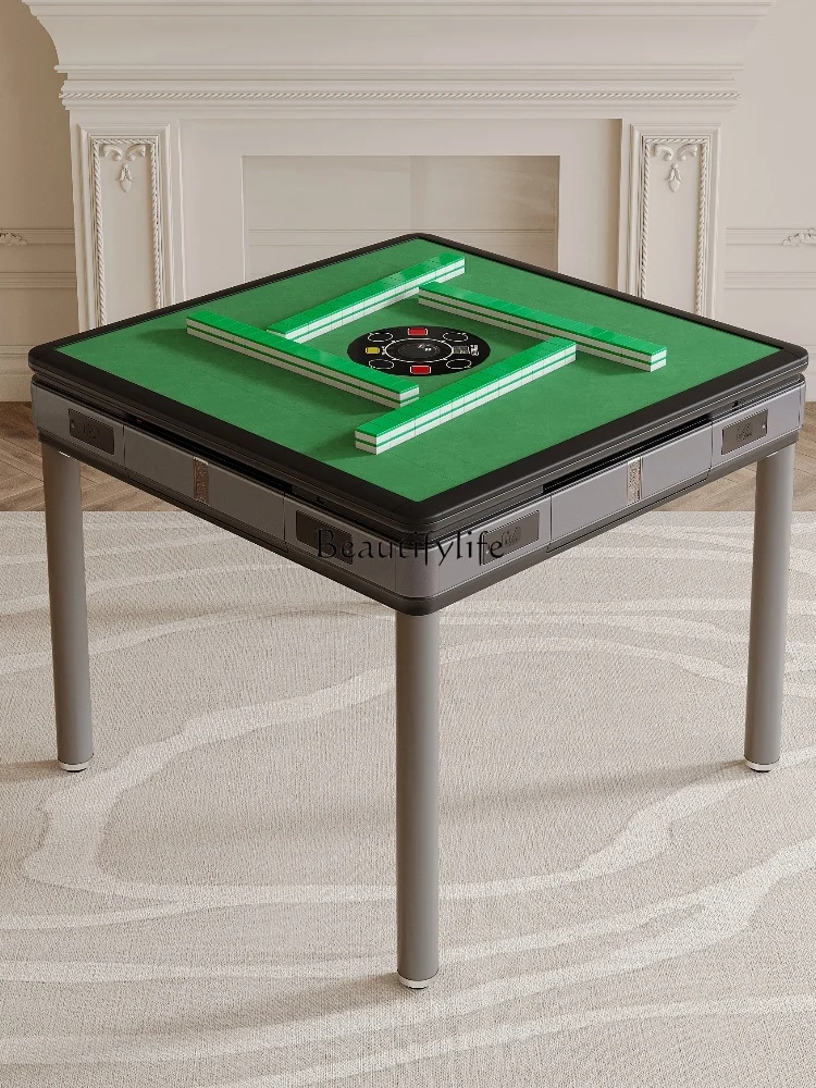 New four-port machine [installation-free] mahjong machine household automatic dining table dual-purpose mahjong table