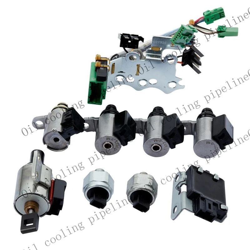 A+ JF011E RE0F10A Transmission Solenoid Valve Kit Oil Pressure Sensor Stepper Motor
