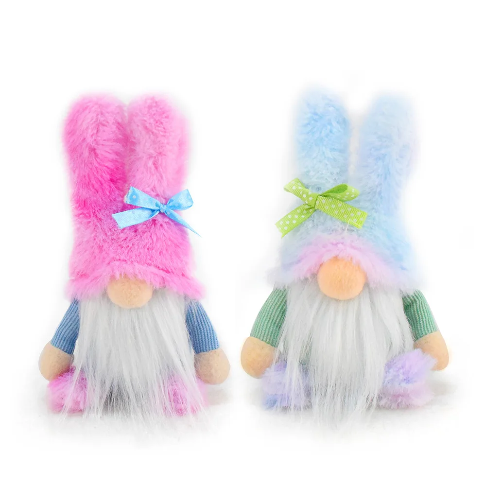 

2pcs Bunny Gnome Stuffed Animal Plush Toy Decor for Theme Party Birthday Christmas Easter Gnomes Cute Rabbit Doll Ornament